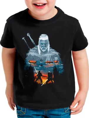 Produktbild von A.N.T. Epic Geralt Fight Kinder T-Shirt geralt wolf schwert