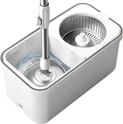 Produktbild von Eimerbesen-Set, rotierender Mopp, 360°-Mopp + 2 Mikrofaser-Nachfüllungen