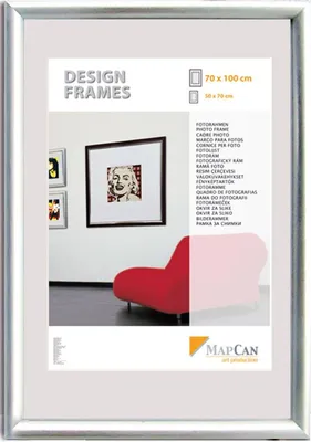 Produktbild von Kunststoff Bilderrahmen Design Frames silber, 18 x 24 cm