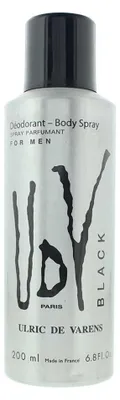 Image de Ulric De Varens, Noir, Déodorant en spray, pour homme, 200 ml