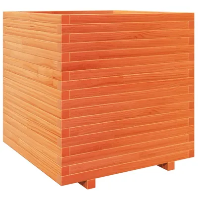 Produktbild von vidaXL Pflanzkübel Wachsbraun 70x70x72,5 cm Massivholz Kiefer