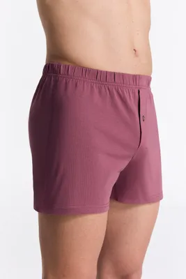 Produktbild von Bio-Baumwoll-Boxershorts mit Holzknopf - 3er Pack