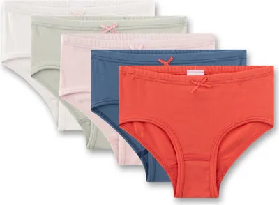 Productafbeelding van Sanetta meisjes slip met strikjes | 5-delige set kinderkleding