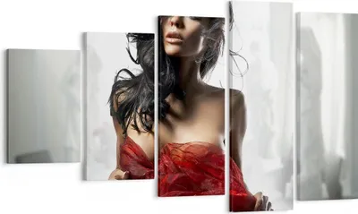 Produktbild von Bild auf Leinwand - Leinwandbild - Schönheit Körper Kleid Eleganz - 100x60cm - Wand Bild - Wanddeko - Leinwanddruck - Bilder - Kunstdruck - Wanddekoration - Leinwand bilder - Wandkunst - EG100x60-2142