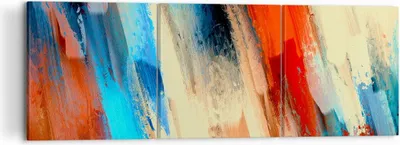Produktbild von Bild auf Leinwand - Leinwandbild - Abstraktion modern - 120x40cm - Wand Bild - Wanddeko - Leinwanddruck - Bilder - Kunstdruck - Wanddekoration - Leinwand bilder - Wandkunst - CA120x40-4087