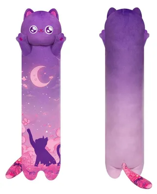 Image de Peluche chat, 50 cm, couleur violette