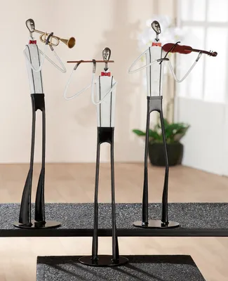Obrázok produktu pre Gilde Figur, orchester, husle, kov, čierna, biela, balenie 2 ks, výška: 41,00 cm, šírka: 17,00 cm, hĺbka: 10,00 cm, kód: 51860