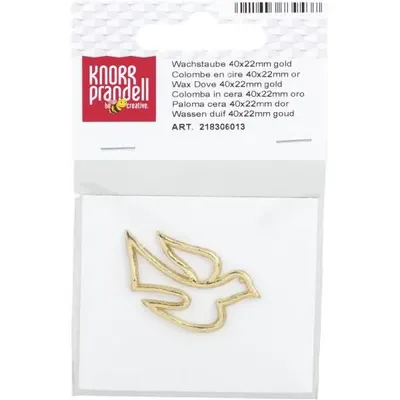Produktbild von KNORR PRANDELL 218306013 Wachstaube 40 x 22 mm goldfarben