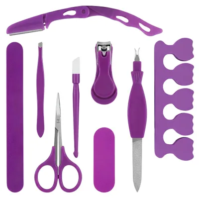 Immagine prodotto di Set di accessori per la manicure: trimmer, forbici, lima, pinzetta, tagliaunghie, filetto.