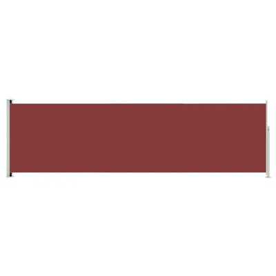 Image de Auvent latéral rétractable de patio 180x600 cm Rouge
