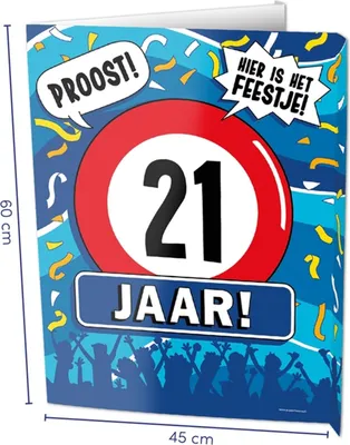 Zdjęcie produktu dla Znaki okienne Paperdreams - 21 lat