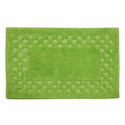 Produktbild von HOMESCAPES Badematte Karo Lindgrün 45 x 75 cm