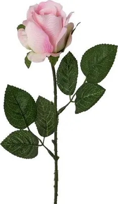 Produktbild von artplants.de Künstliche Rose KRALVE, rosa, 65cm - Kunstblume Rose