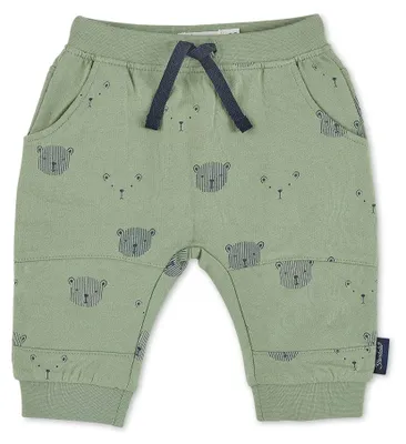 Produktbild von Sterntaler Baby Jungen Hose mit Bärendruck - Baby Hose, Kinder-Hose, Grün, 56