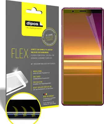 Produktbild von 2x Schutzfolie für Sony Xperia 5 Folie, 100% Displayabdeckung, dipos Flex