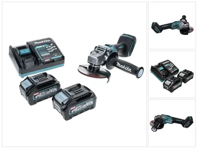 Immagine prodotto di Makita GA 005 GM2 Smerigliatrice angolare a batteria 40 V max. 125 mm Brushless XGT + 2x batteria ricaricabile 4,0 Ah + caricabatterie