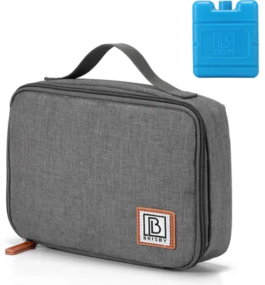 Produktbild von Brisby 4-lagige Kühltasche – Lunchtasche 2,5 Liter – Dunkelgrau