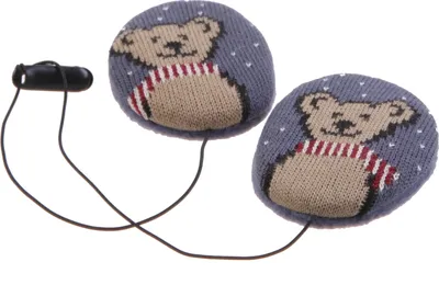 Produktbild von (( earbags | KIDS Ohrenwärmer , Kinderbär dunkelblau, S