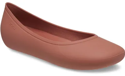 Produktbild von Crocs Brooklyn Flat W 209384 Damen Ballerinas – Elegante Slip-On Schuhe in Rot 34-35 EU
