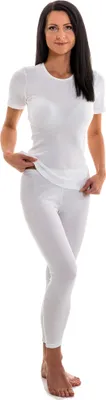 Produktbild von HERMKO 5720 Damen Leggings aus Baumwolle / Elasthan, Farbe:weiß, Größe:36/38 (S)