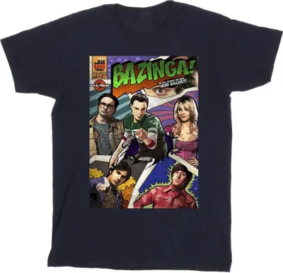 Obrázok produktu pre Teória veľkého tresku - pánske tričko "Bazinga" BI13307 (L) (námornícka modrá)