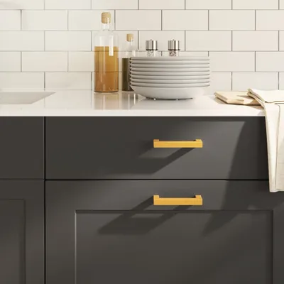 Image de POUR CLORIS Poignées de meubles 20 pcs. Golden 96 mm en acier inoxydable - Poignées d'armoire Nouveau7771521 2parcel