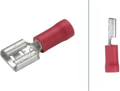 Produktbild von Flachsteckh. Rot 6,3X0,8
