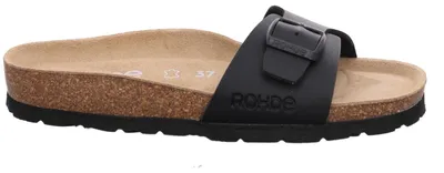 Obrázok produktu pre Rohde Alba 5584 – dámske papuče/žabky, šírka G, veľkosť: 43 EU, farba: čierna