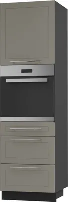 Produktbild von Backofenschrank Kvantum Q-D14/RU/3A Vollauszug 60cm Korpus- & Frontfarbe wählbar,beige matt,schwarz