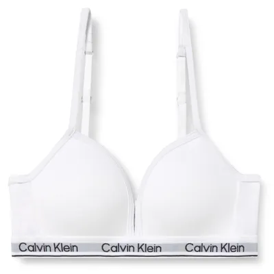 Obrázek produktu pro Dívčí podprsenka Calvin Klein, model braletka, trojúhelníkový střih, bílá (Pvh Classic White), velikost 8-10 let