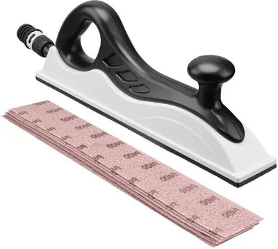 Productafbeelding van Handschuurmachine met afzuiging en 5 net-schuurstrips - 400 x 70 mm