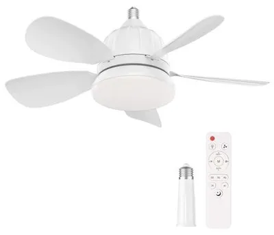 Zdjęcie produktu dla Wentylator sufitowy lampa 60 cm biały żyrandol pilot zdalny