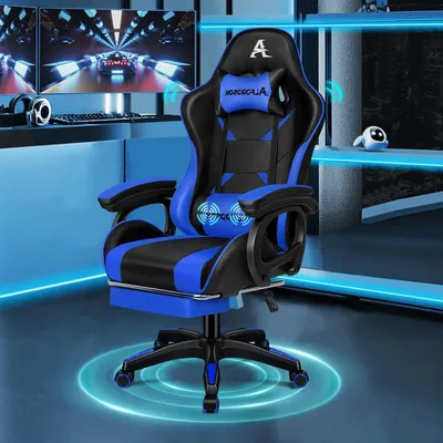 Obrázek produktu pro Herní židle - Kancelářská židle - Židle pro hráče - Pracovní židle - Ergonomická židle - Masážní funkce (2 body)