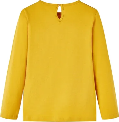 Immagine prodotto di vidaXL Camicia a maniche lunghe per bambini ocra 116