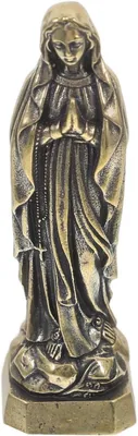 Productafbeelding van Miniatuurbeeld van de Maagd, messing, 6,3 cm, voor decoratie in huis