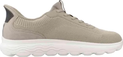 Imagen del producto de Zapatos Geox Spherica Plus para hombre, tipo zapatillas slip-on, color beige, para uso casual