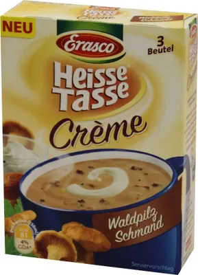 Produktbild von Erasco Heisse Tasse Creme Waldpilz Schmand ergibt 3 x 0,15L