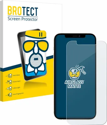 Produktbild von BROTECT Entspiegelungs Schutzglas für Apple iPhone 12 / 12 Pro Schutzfolie Panzer Folie Glas Display Schutz matt