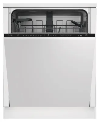 Produktbild von Beko bPRO 500 BDIN18441, Voll integriert, Standardgröße (60 cm), Schwarz, Berührung, LCD, 2 Korb/Körbe