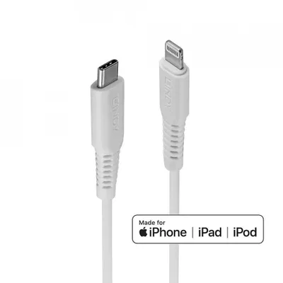 Immagine prodotto di LINDY Cavo USB C e Lightning da 2 m, bianco