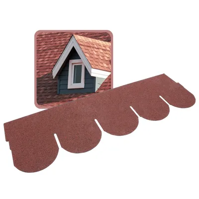 Produktbild von DAPRONA 20x Bitumen Dachschindeln Biberschwanz Rot 1 m x 32 cm – 2,6 m² selbstklebend mit Glasvlieseinlage – wetterfest & UV-beständig für Gartenhaus, Carport, Garage, Pavillon