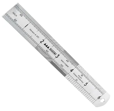 Productafbeelding van Stanley - 64R Roestvrij Stalen Meetlint, 150mm/6in, 0-35-400 - STA035400
