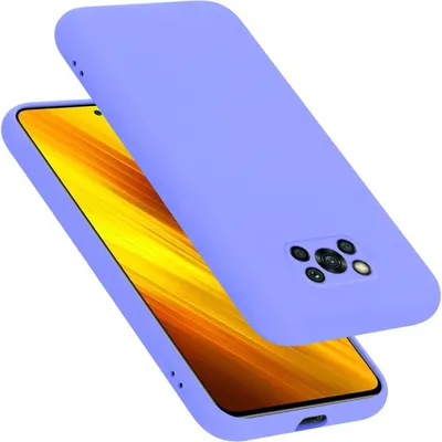 Obrázok produktu pre Cadorabo Puzdro pre Xiaomi POCO X3 NFC Silikónový kryt na mobilný telefón Puzdro z tekutého silikónu, odolné proti poškriabaniu a nárazom, ochranný kryt pre Xiaomi POCO X3 NFC