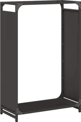 Produktbild von vidaXL Brennholzregal Schwarz 60x28x90 cm Kaltgewalzter Stahl