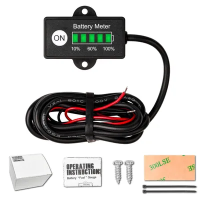 Imagen del producto de Indicador de batería para baterías de 12 V, 24 V, 36 V, 48 V de plomo-ácido y baterías de 18650