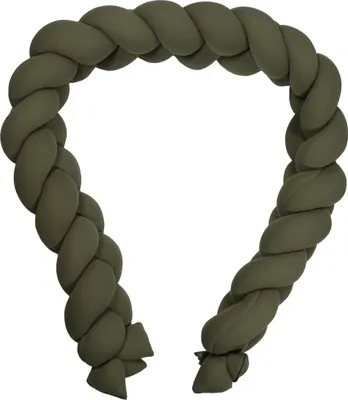 Produktbild von MamaLoes Bettnestchen Soft Baumwolle Geflochten Grün 210 cm