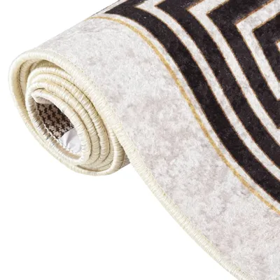 Produktbild von vidaXL Teppich Waschbar 160x230 cm Hellbeige