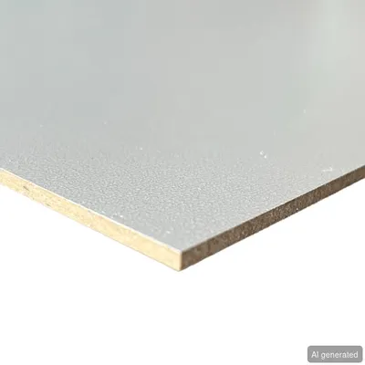 Produktbild von HDF Rückwandplatte 3 mm einseitig Nachbildung in weiß beschichtet