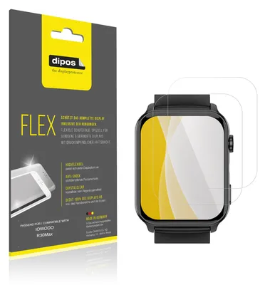 Immagine prodotto di 2x Pellicola protettiva per IOWODO R30Max, rivestimento al 100%, Protezione dipos Flex