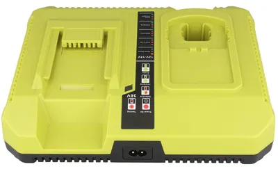 Image de Chargeur double pour batteries Ryobi BIW180 – Compatible avec les batteries d'outils et de tondeuses, NiMH et Li-Ion